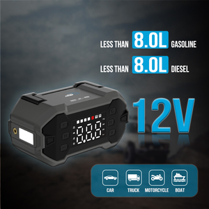 Green Keeper Car Jump Starter Power Bank con bomba <span class=keywords><strong>de</strong></span> aire Arrancador <span class=keywords><strong>de</strong></span> batería portátil <span class=keywords><strong>de</strong></span> alta potencia con luz Led - Product Image 4