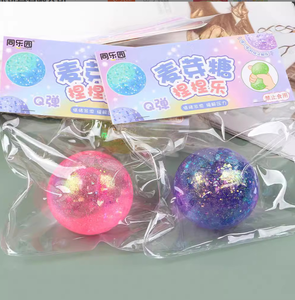 Long lanh Maltose mạch nha lấp lánh đường căng thẳng bóng Squishy cảm giác <span class=keywords><strong>Fidget</strong></span> Đồ chơi cho bé trai bé gái 5 7 năm lo lắng/Tự Kỷ/thêm nhẹ nhõm - Product Image 2