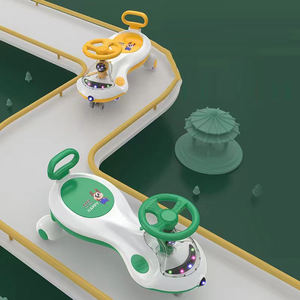 PU flash muet roues, lumières musicales, double decker corps bébé balançoire voiture - Product Image 4