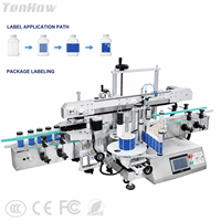 Machine d'étiquetage de bureau à double tête pour surfaces planes, cartons, sachets, petits emballages – Fonctionnement flexible