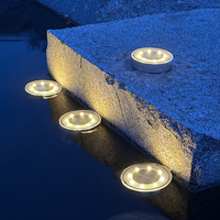 Lampe solaire LED extérieure de haute qualité, étanche IP68, en acier inoxydable, pour jardin, cour, allée, indice de protection IP68