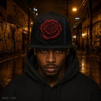Casquette Trucker Vintage à 5 Panneaux avec Broderie Haute Qualité, Visière en Mousse et Dos en Maille, Style West Coast Chicano Streetwear Urbain, Vente en Gros