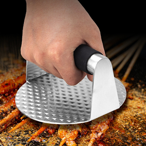 비 스틱 304 스테인레스 스틸 햄버거 버거 고기 패티 스테이크 핫도그 굽기를위한 고기 프레스 - Product Image 2