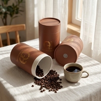 Tube en papier biodégradable et écologique en matériaux recyclés avec valve marche/arrêt pour distributeur de parfum, pour chocolat et biscuits, taille personnalisable