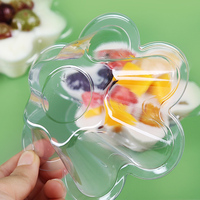Vente en gros bol en plastique jetable pour sorbet à crème glacée tasse à dessert à emporter bol en plastique transparent pour yaourt aux fruits