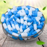 Capsules de médicaments bleu-bleu / Capsules de gélatine vides colorées pour médicaments avec certificat Halal