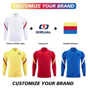 Chaqueta de chándal de fútbol de secado rápido unisex Conjunto de entrenamiento deportivo con cremallera completa personalizada Servicio OEM para fútbol Incluye INSCRIPCIÓN DE NOMBRE - Product Image 3