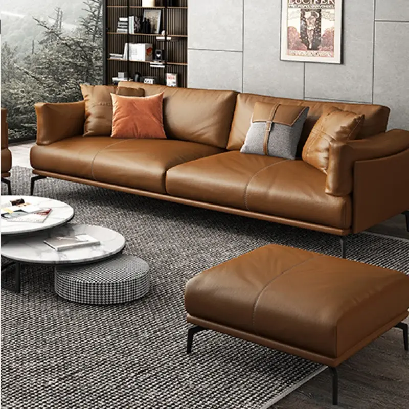 Leichte Luxus Büromöbel im europäischen Stil Büros ofa Guangzhou Mingmeng Trend Style Modulare Sofas Sofa Lederset