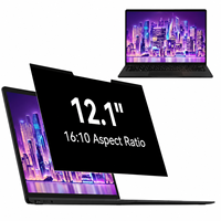 Pelindung Layar Privasi Kelas AAA Kekerasan 3H Radian 2.5D Mudah Dipasang Film PET Filter Layar Laptop 12-17.3" Tahan Air