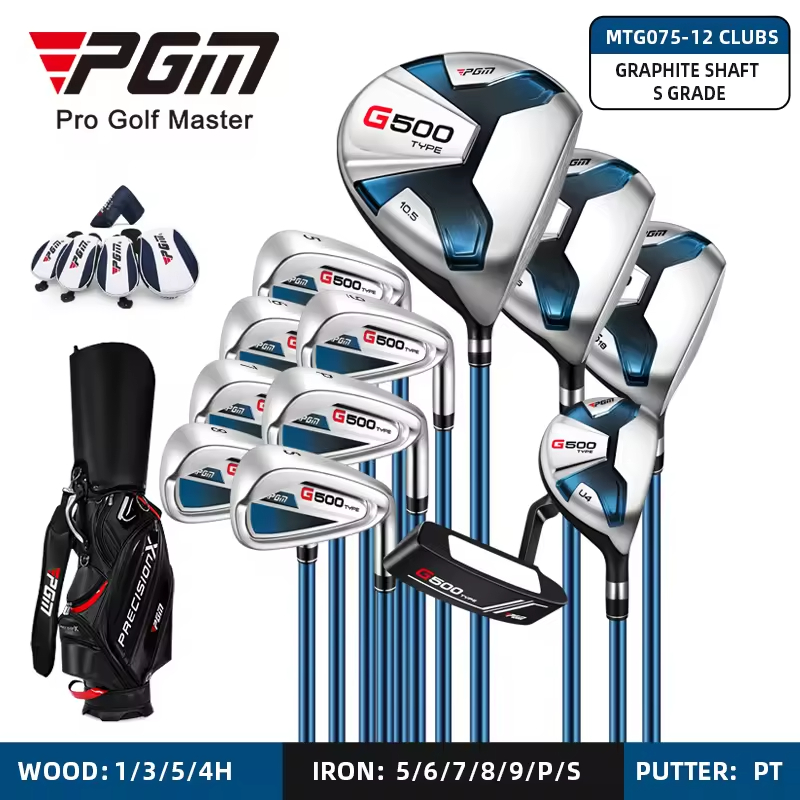 12 pezzi di Shaft in Grafite S + Sacca da Golf