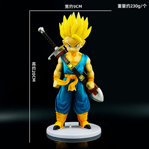 Figuras de Dragon Ball Z de 20 cm, Estilo XR <span class=keywords><strong>4</strong></span>, Personajes de Anime como Son <span class=keywords><strong>Goku</strong></span>, Trunks, Vegeta Saiyan - Product Image 5