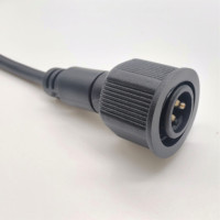 Kabel Tahan Air IP65 Male Female untuk Lampu Taman LED, Konektor Tahan Air 2pin 3pin 4pin, Penutup Ujung Kabel SR