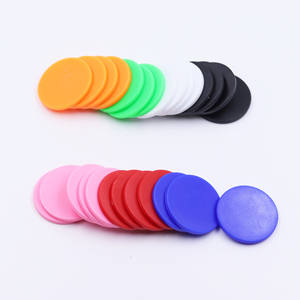 Jetons de jeu en plastique vierges de 40 mm avec logo personnalisé, impression UV, vente directe usine, pour Mahjong, Poker, Texas Hold'em - Product Image 1