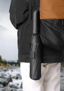 Sombrilla Plegable de 23 Pulgadas con Marco de Fibra de Vidrio, Tela Pongee 190T, Color Personalizado, Regalos Empresariales, Protección Solar y Contra el Viento, Apertura Automática - Product Image 5