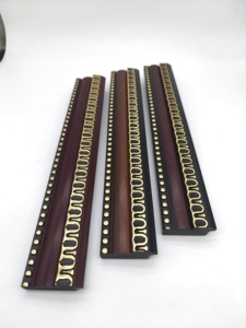 <span class=keywords><strong>Moulure</strong></span> décorative vintage européenne dorée à rivets en relief en PS, résistante à l'humidité, <span class=keywords><strong>pour</strong></span> <span class=keywords><strong>encadrement</strong></span> de photos, tableaux et miroirs - Product Image 1