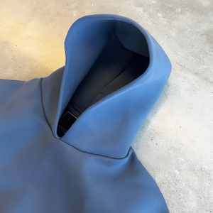 Sweat à capuche poids lourd avec logo personnalisé 100% coton 600gsm tissu épais coton éponge français sweats à capuche pour hommes - Product Image 1