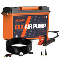 Portable 12V Dual Cylinder Tire Inflator Heavy Duty Car Air Compressor Digital Pressure Gauge Plastic Construction 700W Max 600W