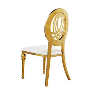Precio de fábrica de acero inoxidable, diseño trasero redondo, banquete de Hotel dorado, silla de tierra <span class=keywords><strong>para</strong></span> bodas <span class=keywords><strong>para</strong></span> <span class=keywords><strong>eventos</strong></span> - Product Image 4