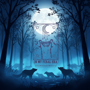 Camiseta de manga larga con estampado de tarot de raccondas que ruedan sobre la luna de In My Feral Era - Product Image 3