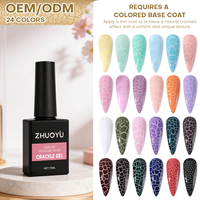 Kit professionnel de gel UV pour ongles DIY, logo personnalisé, résistant aux fissures, incassable, flacon de vernis à ongles magnétique - Vegan, longue tenue