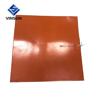 VINSON-alfombrilla de calor de goma de silicona para máquina de transferencia de calor con adhesivo, 230V, 500W, 1000W, 300x300mm