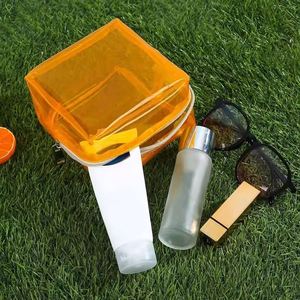 Small Transparent Cosmetic Bag PVC Women Zipper Clear <b>Makeup</b> Bags Beauty <b>Case</b> Travel Organizer Storage Wash Bag - Product Image 3