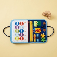 Livre d'activités en feutre personnalisable pour la maternelle, livre silencieux, livre Montessori pour bébés, apprentissage précoce, livre sensoriel avec autocollants magiques, jouets pour enfants, tout-petits