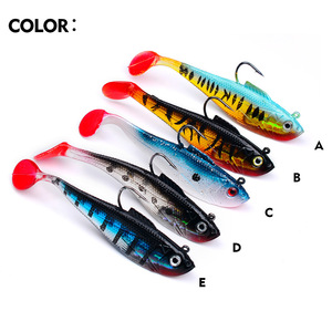 Esca Morbida in Silicone per Spigola, Esca a Coda a T con Ami per Pesca in <span class=keywords><strong>Mare</strong></span> e da Barca - Product Image 3