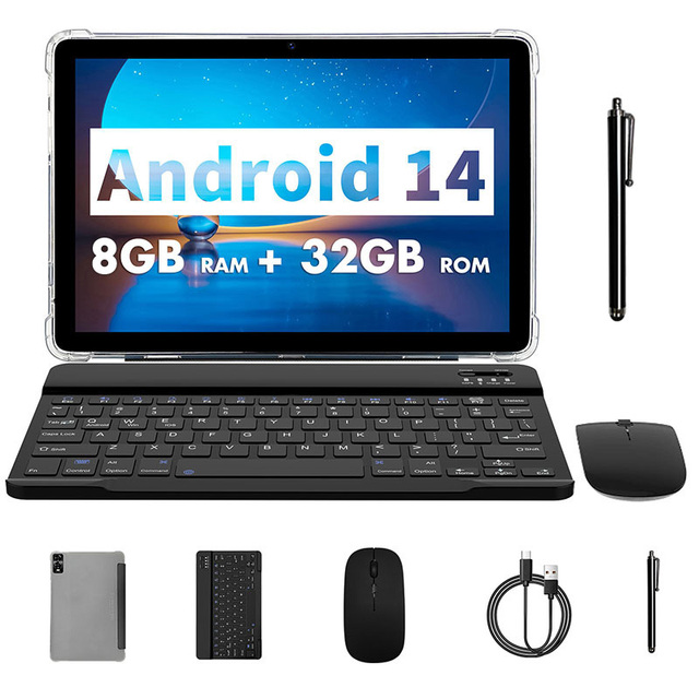 Factory Supply Android Tablet 10 Inch Tablet With Keyboard Mouse 8gb Ram 32gb Rom Android 6000mah Tablet Pc