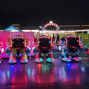 中国供应商冒险公园游乐设施电池驱动步行机器人游乐设施投币系统机器人游乐设施出售