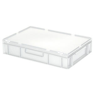 Euro-aufbewahrungsbox MIT deckel, lxbxh 600x400x130มม., 23ลิตร, Wei - Product Image 1