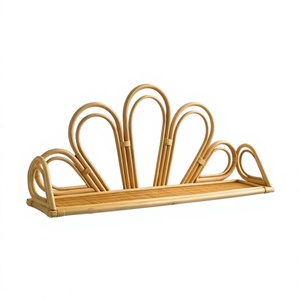 Estante de Mimbre Tejido a Mano Ecológico, Decoración de Pared Arcoíris, Decoración de Ratán Natural para el Hogar, Diseño OEM Personalizado, Hecho en Vietnam - Product Image 1