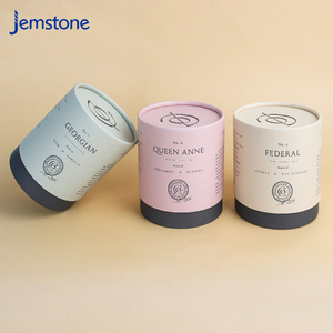 Boîte d'emballage cylindrique en carton kraft pour capsules de thé en vrac de qualité alimentaire, design personnalisé, recyclable, tube en papier pour poudre de protéines - Product Image 4