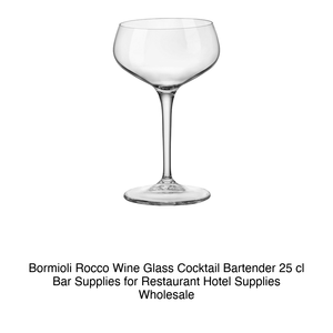 Verre à cocktail Bartender 25 cl H 15,5 cm Ø 9,4 cm Bormioli Rocco - Product Image 2