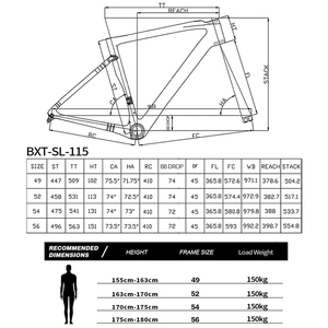 Bicicleta de Carretera BXT de Carbono Completo para Ciclismo de Carreras y Resistencia, Ultraligera para Ciclismo Deportivo y de <span class=keywords><strong>Trekking</strong></span> - Product Image 2