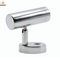 Lampe de lecture SUNHE DC 12V pour bateau, intérieur, blanc chaud, avec lumière bleue LED pour camping-car, caravane, yacht