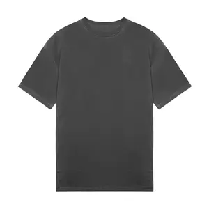 Polo personalizado al por mayor de los hombres camiseta de los hombres de algodón poliéster camiseta de moda lavado caída del hombro camisa