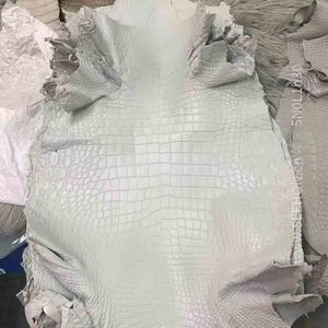 36 transporteurs <span class=keywords><strong>de</strong></span> vin en cuir <span class=keywords><strong>de</strong></span> crocodile d'eau salée gris élégants et durables, faciles à transporter - Product Image 3