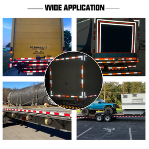 UJANG Custom Standard Red White High-Strength PVC Adhesive <strong>Reflective</strong> Safety Warning <strong>Tape</strong> for Vehicles - Product Image 6