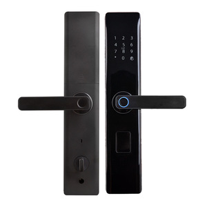 Serrure de porte intelligente Tuya intégrée au système <span class=keywords><strong>WiFi</strong></span>, déverrouillage biométrique par empreinte digitale, application à distance, haute sécurité, serrure électronique pour appartement - Product Image 1