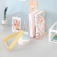 Supports de classeurs en métal Triangle et porte-revues stockage de journaux pour ensembles de bureau ou de bureau à domicile