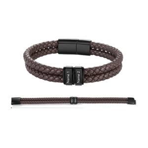 <span class=keywords><strong>Bracelet</strong></span> tressé personnalisé DIY, nouveau, transfrontalier, Europe, États-Unis, rétro, multi-couches, en acier inoxydable pour homme - Product Image 5