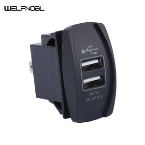 Chargeur USB <span class=keywords><strong>de</strong></span> <span class=keywords><strong>voiture</strong></span> <span class=keywords><strong>de</strong></span> qualité supérieure 5V 3.1A, double USB, charge rapide, <span class=keywords><strong>borne</strong></span> <span class=keywords><strong>de</strong></span> connexion pour la charge des appareils audio GPS <span class=keywords><strong>de</strong></span> <span class=keywords><strong>voiture</strong></span> - Product Image 2