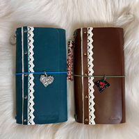 Carnet de voyage A5 personnalisé en cuir PU, carnet de notes à trois volets, agenda à couverture souple avec inserts rechargeables, cadeau scolaire