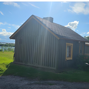 Sauna infrarouge à vapeur sèche Boyce, en bois de cèdre massif, pour villa moderne, cabane de luxe extérieure, avec fenêtres en transom et ordinateur - Product Image 3
