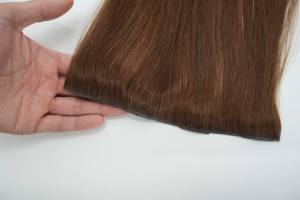 Extensions de cheveux brésiliens Remy vierges de grade 12A, prêtes à être expédiées, de luxe, à pointes épaisses, double trame, à clipser, 2 couleurs mélangées - Product Image 6