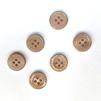 Boutons de chemise en résine imitation perle haut de gamme avec logo personnalisé, 4 trous
