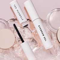Gel à sourcils végétalien personnalisé OEM pour fixer les sourcils, gel coiffant liquide nutritif longue tenue, buildable, Art Visage, gel à sourcils à tenue forte