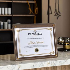 Award Certificate Solid Wood Standing <b>Frame</b> for Patents Authorization Letters Honor Certificates-Eco-Friendly Customizable - Product Image 2