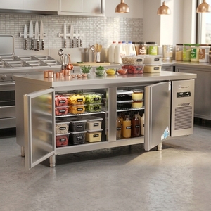 <span class=keywords><strong>Table</strong></span> de travail professionnelle en acier inoxydable pour cuisine, plan de travail, congélateur sous comptoir, réfrigérateur <span class=keywords><strong>Frigidaire</strong></span> - Product Image 4